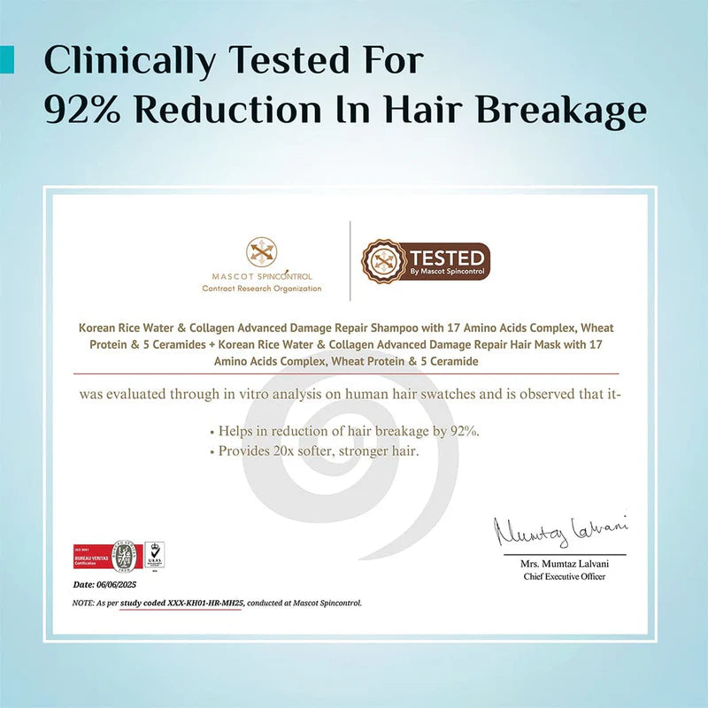 Korean Rice Water & Collagen Advanced Damage Repair Shampoo
