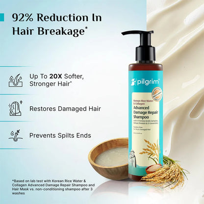 Korean Rice Water & Collagen Advanced Damage Repair Shampoo